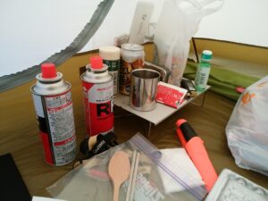 モンベル・クロノスドーム2号2人用内部の様子