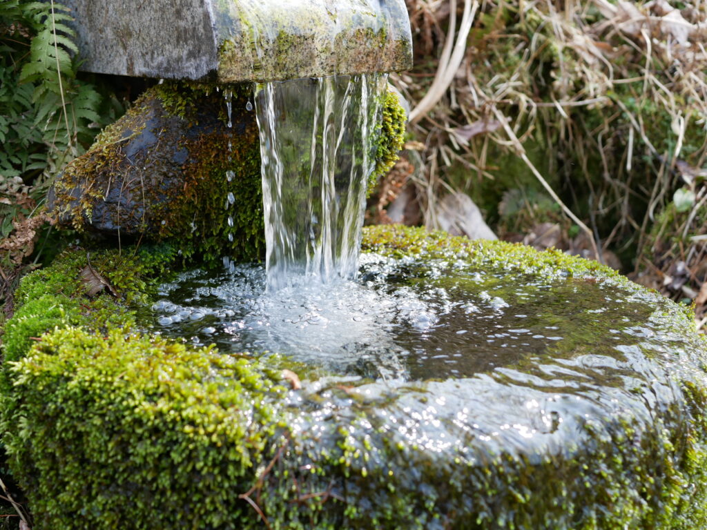 福島県　奥会津の湧き水　銘水のひとつ