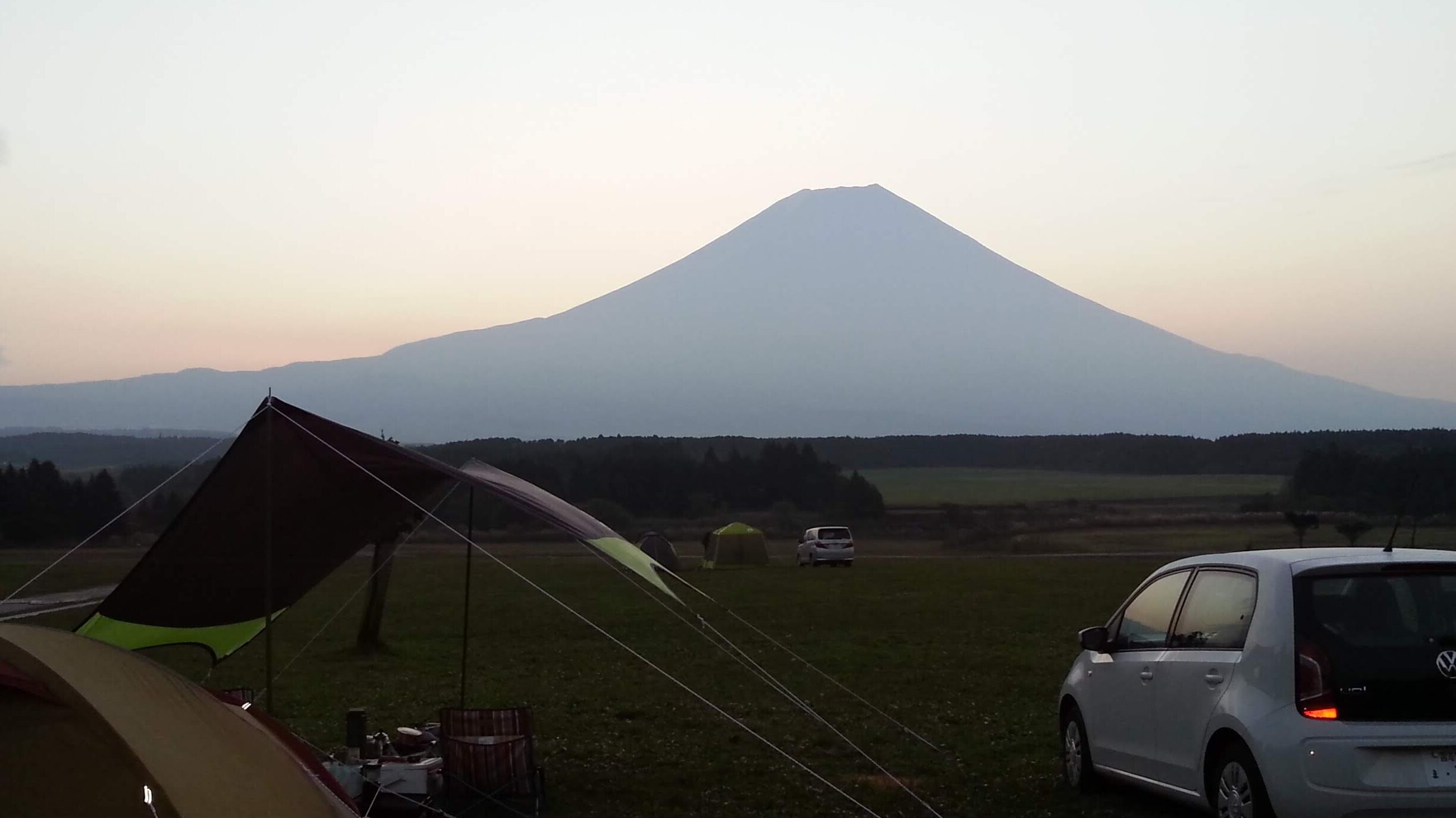 富士山を望む　ふもとっぱらキャンプ場