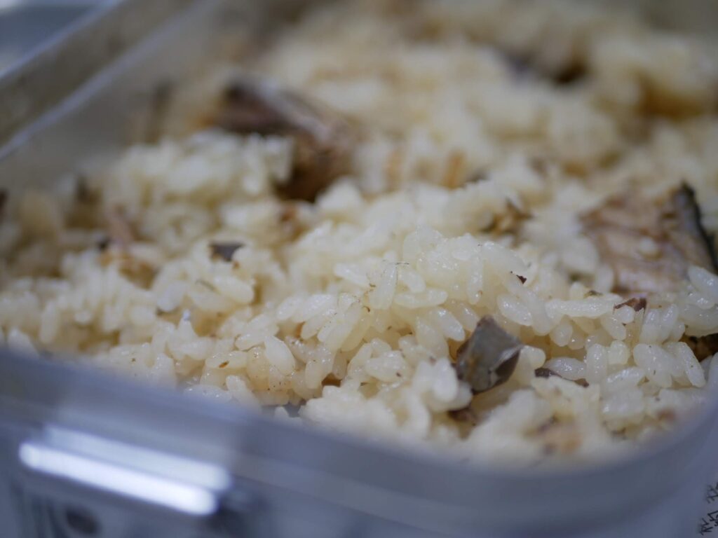 炊きあがりは絶品！お米がおいしい　炊き込みご飯完成